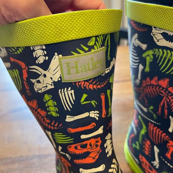 Hatley Boys Dino Fossils Matte Rain Boots | SZ 12 - Picture 10 of 15